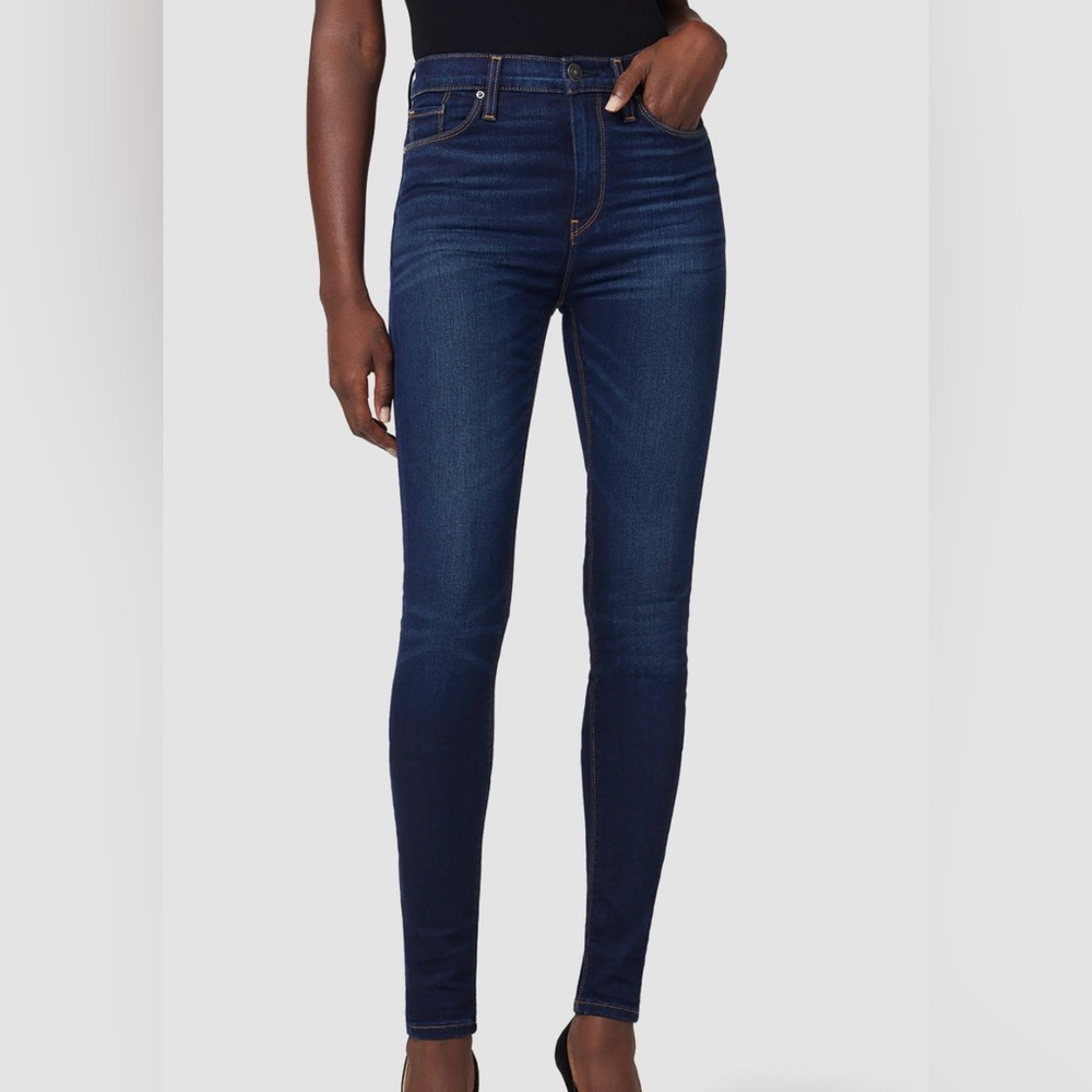 NWT HUDSON Barbara High-Rise Super Skinny Jean Dark Indigo - Size 28